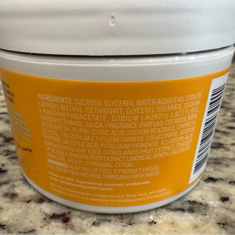 Headquarters Exfoliating Polish Yuzu‎ Ginger Scalp Scrub 8oz New